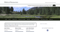 Desktop Screenshot of biblicalresources.org